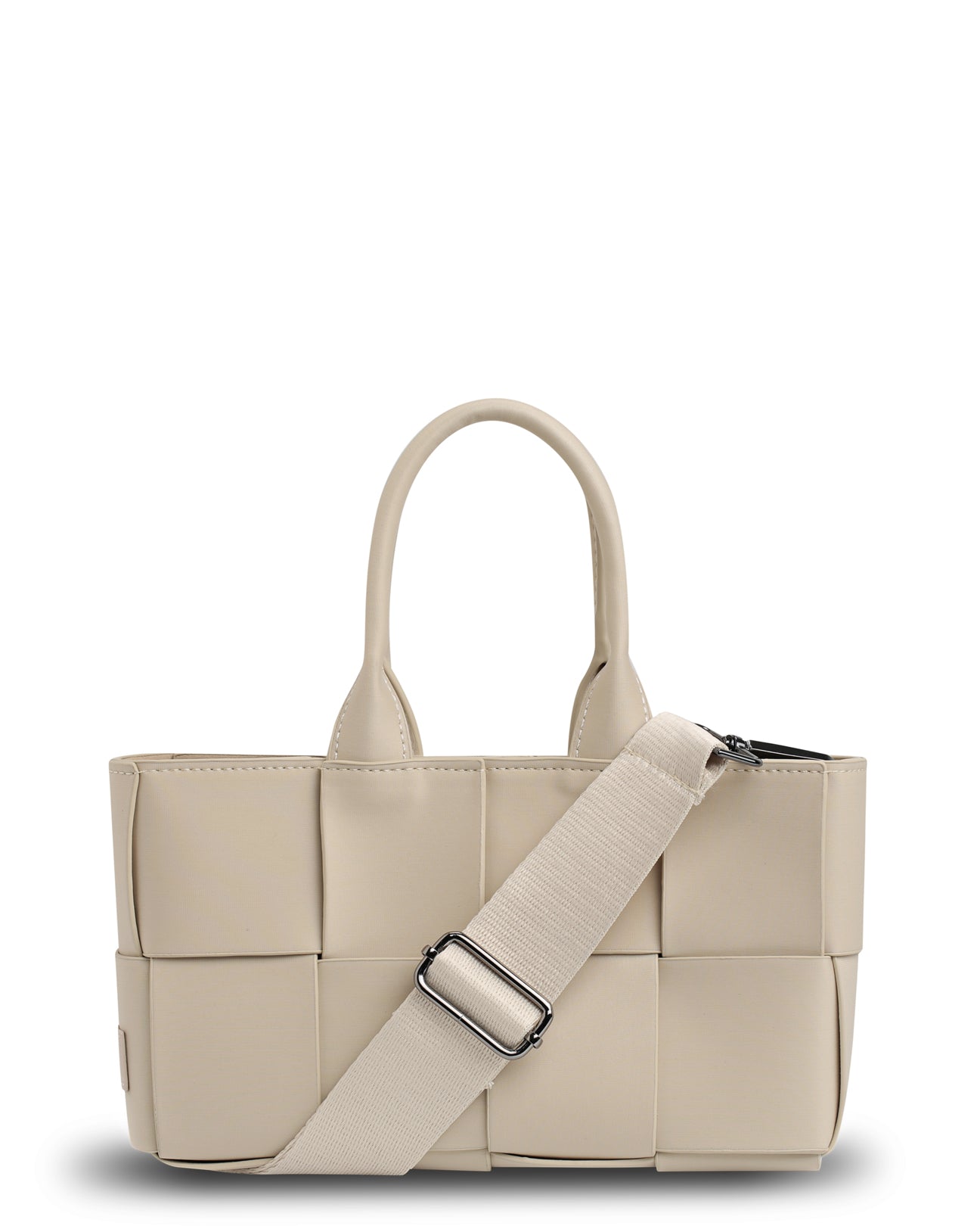 The Martini Bag (BUFF BEIGE) Woven Neoprene Mini Tote/Crossbody Bag