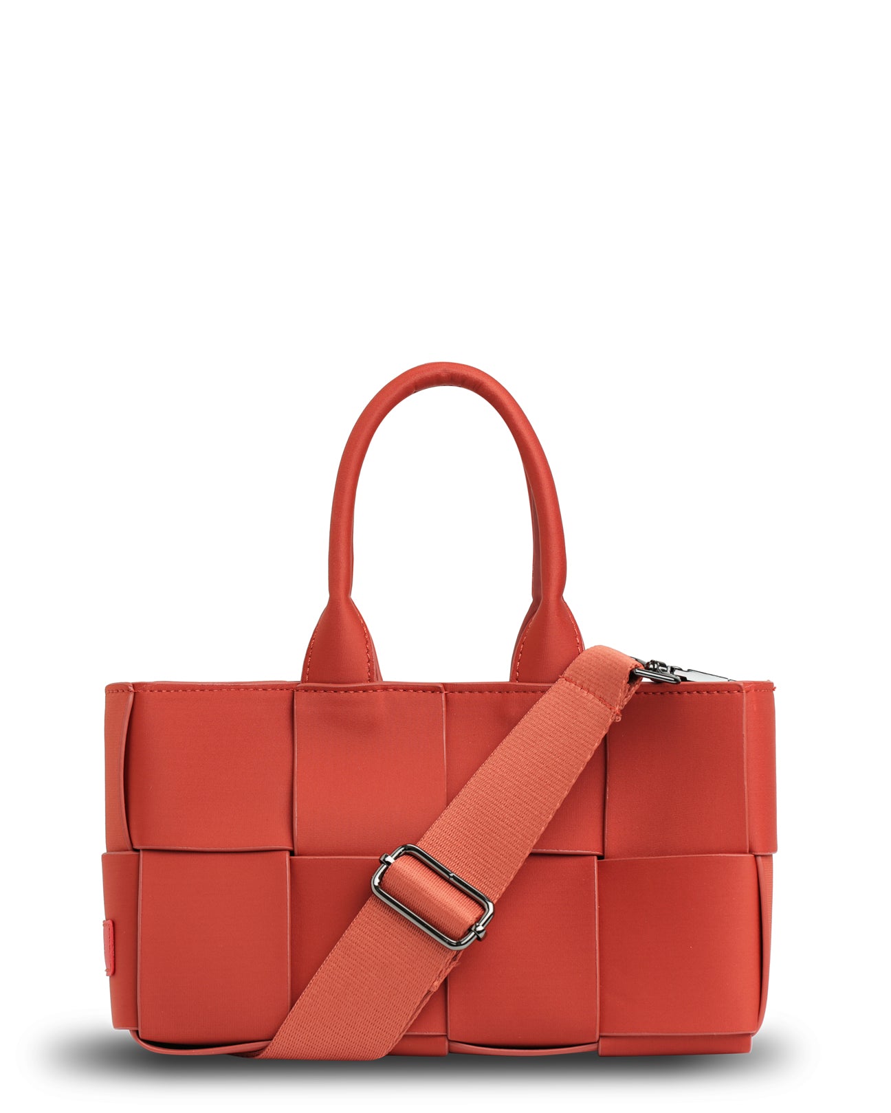 The Martini Bag (CHILLI RED) Woven Neoprene Mini Tote/Crossbody Bag