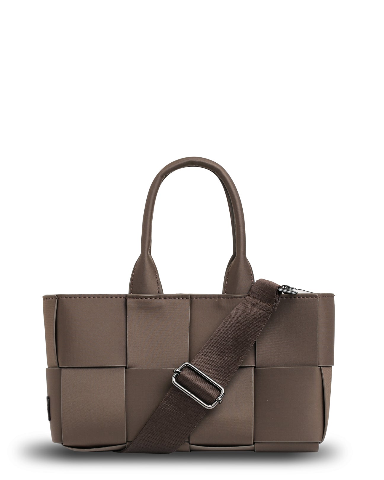 The Martini Bag (COCOA) Woven Neoprene Mini Tote/Crossbody Bag