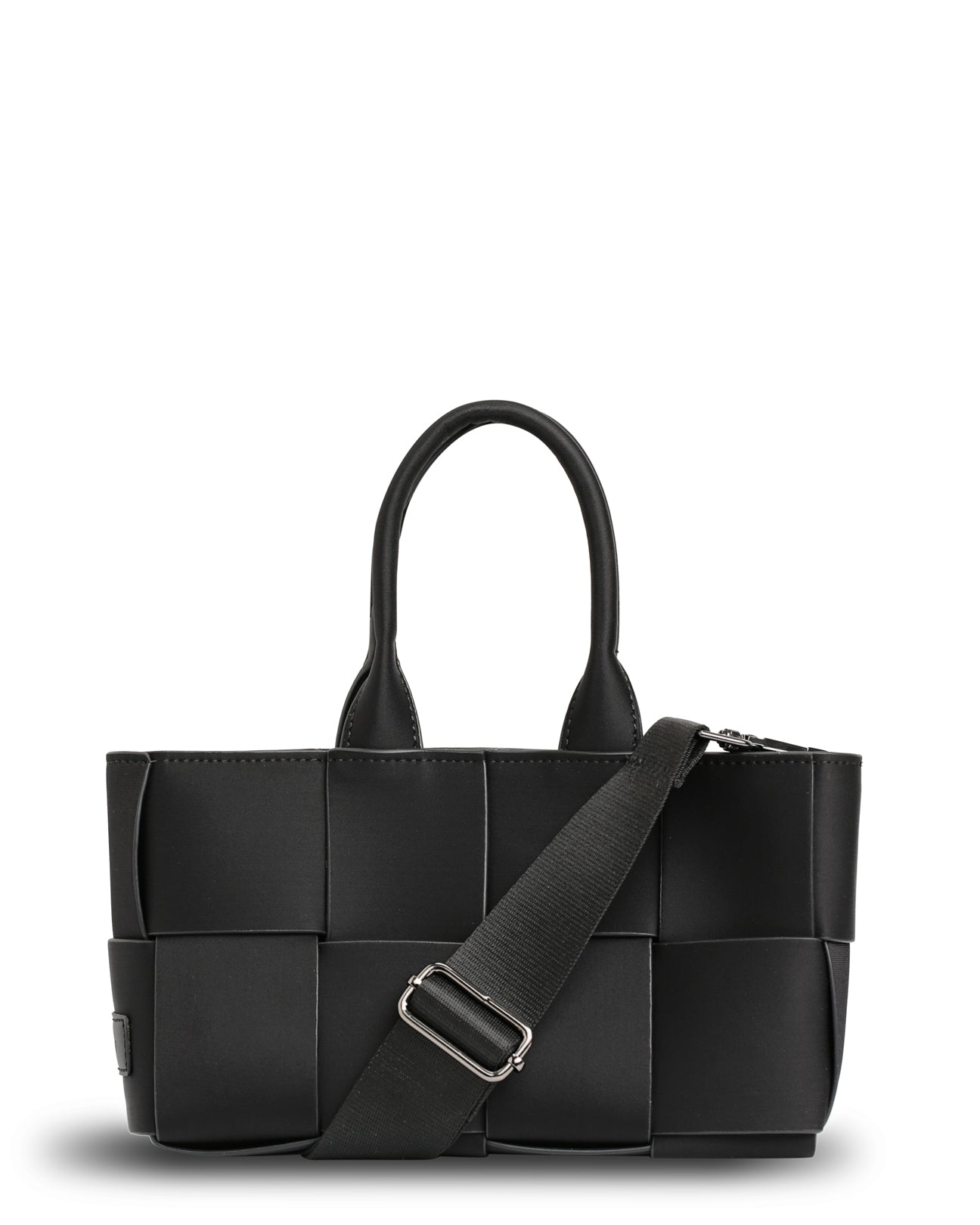 The Martini Bag (BLACK) Woven Neoprene Mini Tote/Crossbody Bag