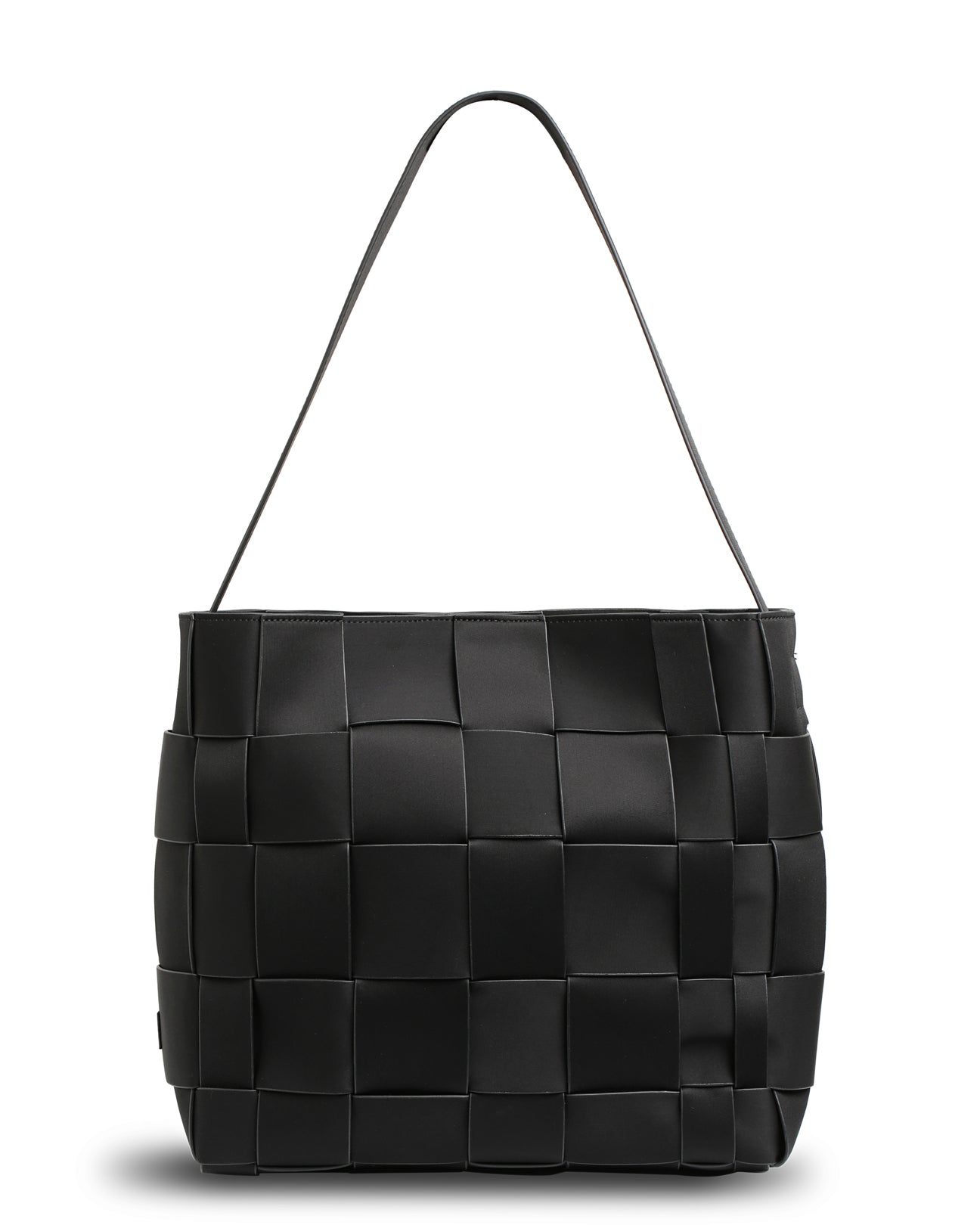 The Scarlett Bag (BLACK) Woven Neoprene Everyday Shoulder Bag