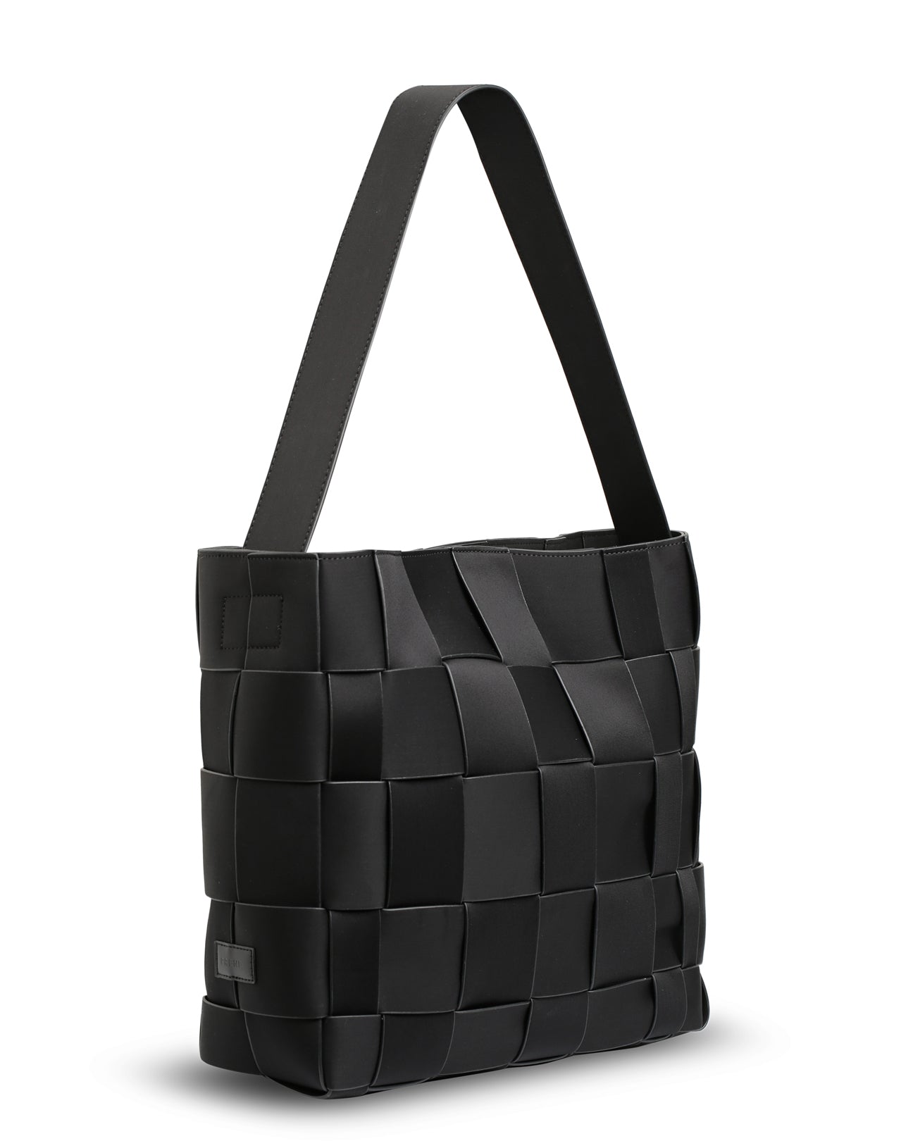 The Scarlett Bag (BLACK) Woven Neoprene Everyday Shoulder Bag