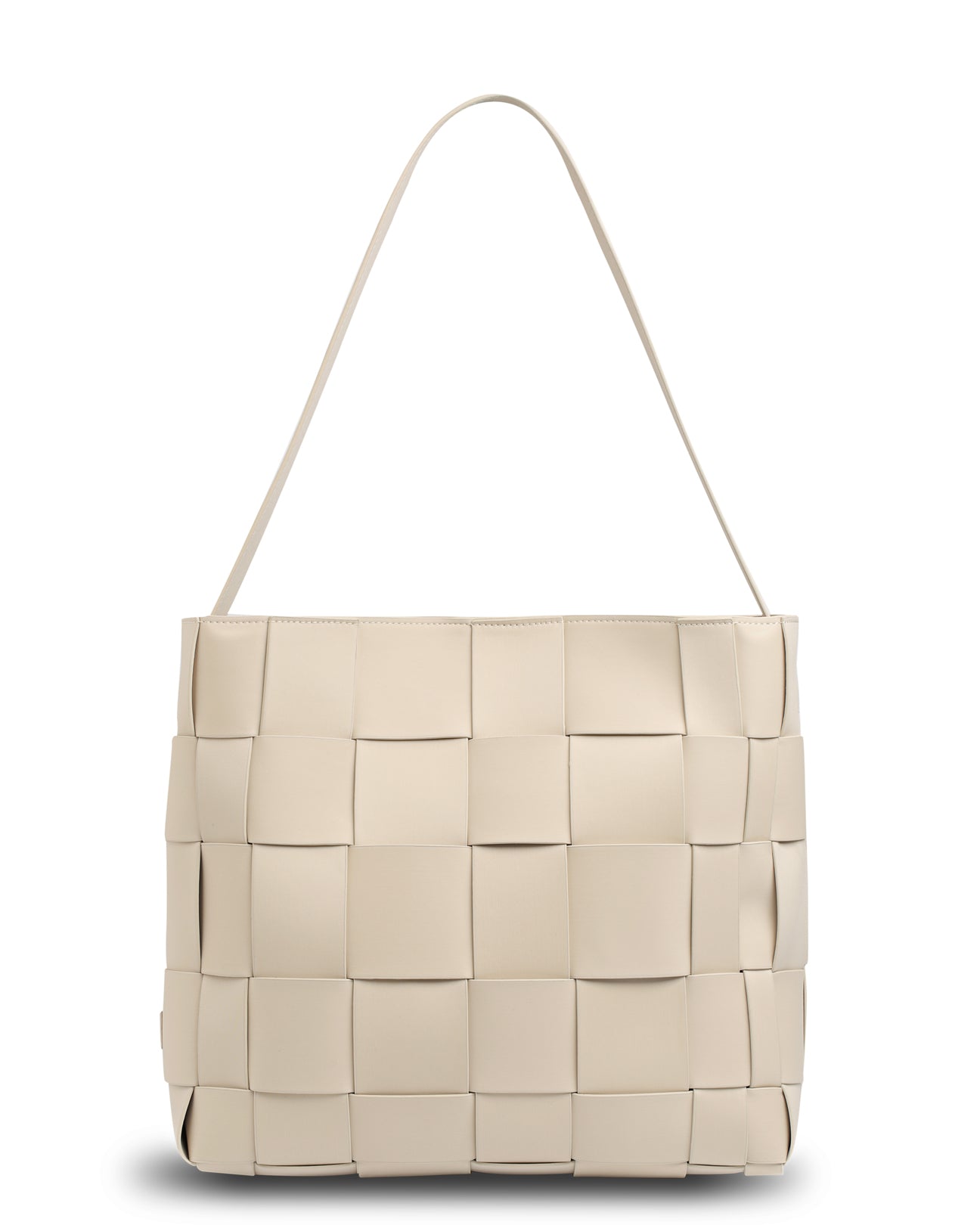 The Scarlett Bag (BUFF BEIGE) Woven Neoprene Everyday Shoulder Bag