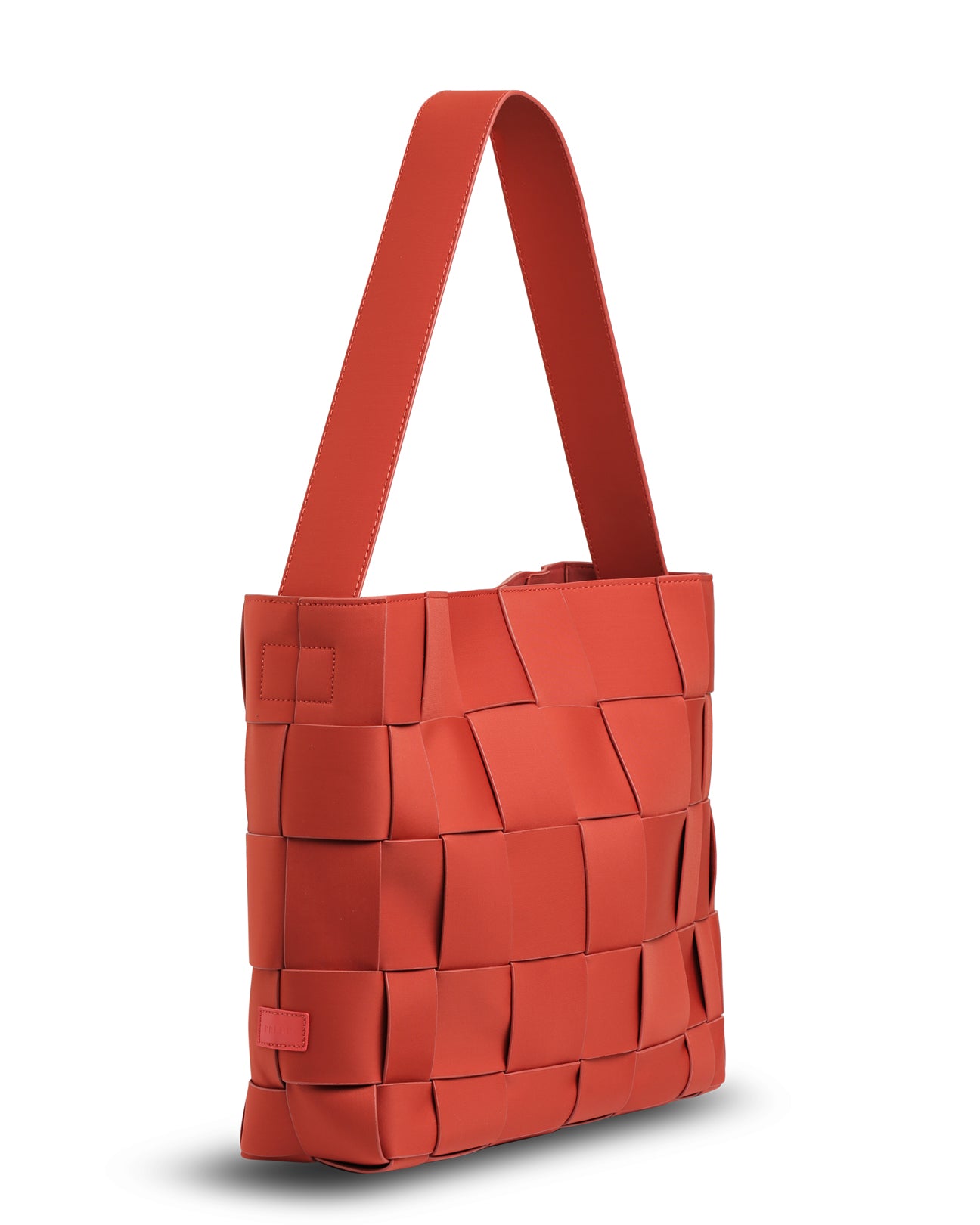 The Scarlett Bag (CHILLI RED) Woven Neoprene Everyday Shoulder Bag