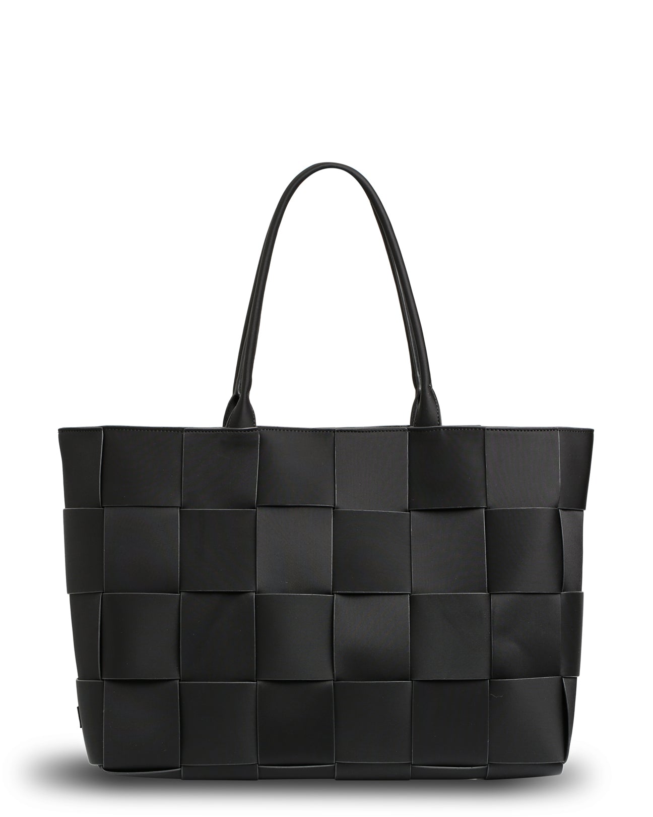 The Holiday Bag (BLACK) Woven Neoprene Large Tote Bag