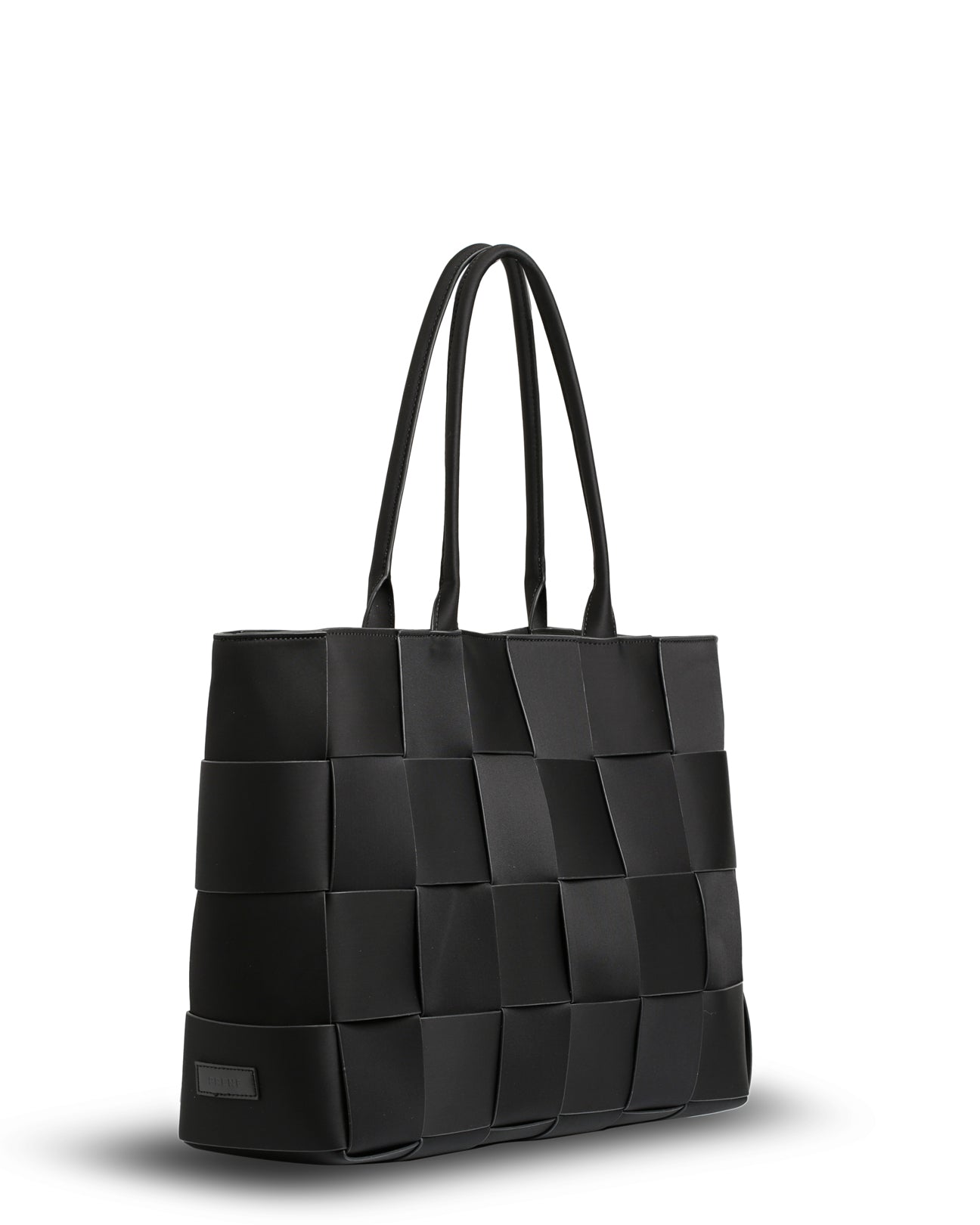 The Holiday Bag (BLACK) Woven Neoprene Large Tote Bag