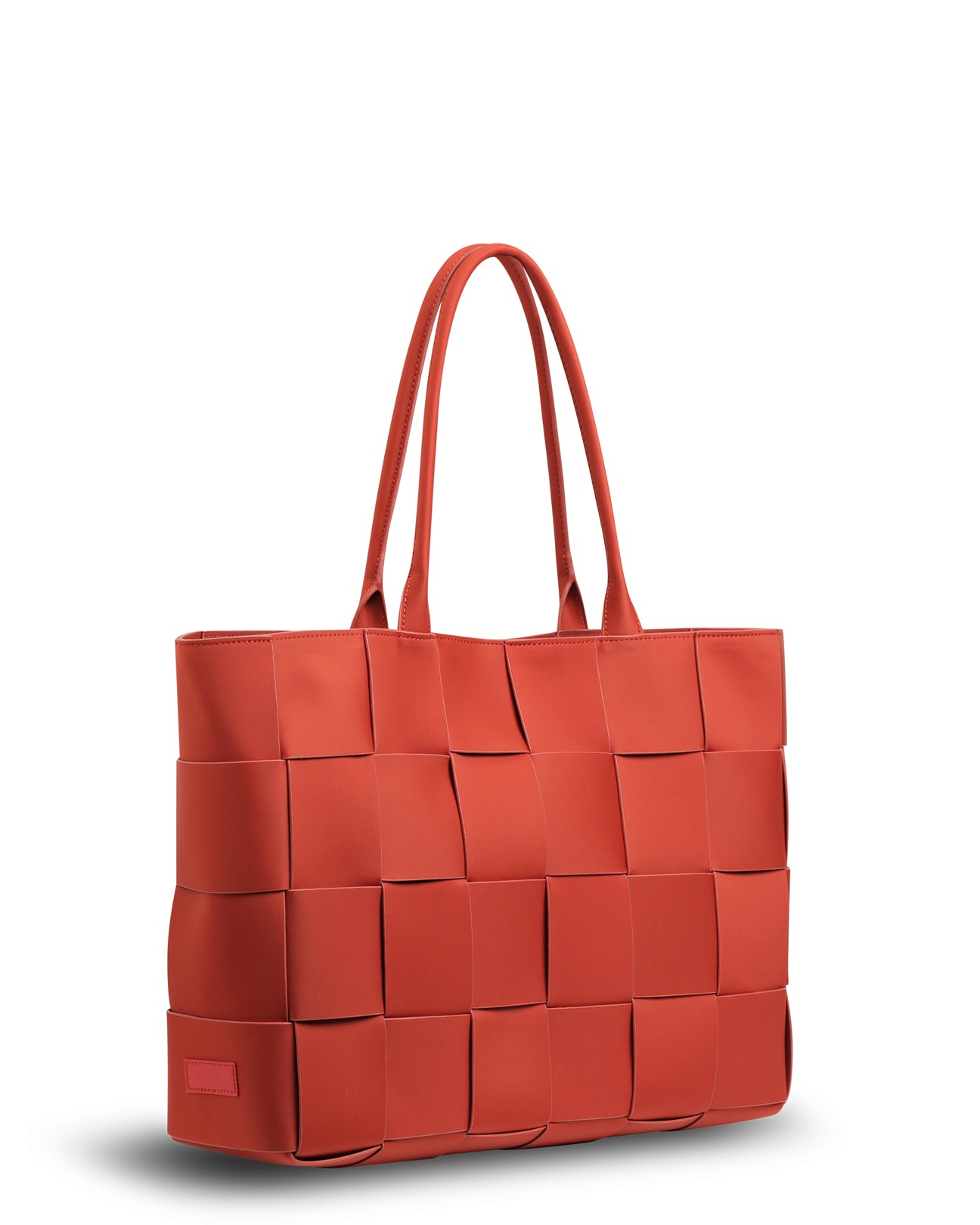 The Holiday Bag (CHILLI RED) Woven Neoprene Large Tote Bag