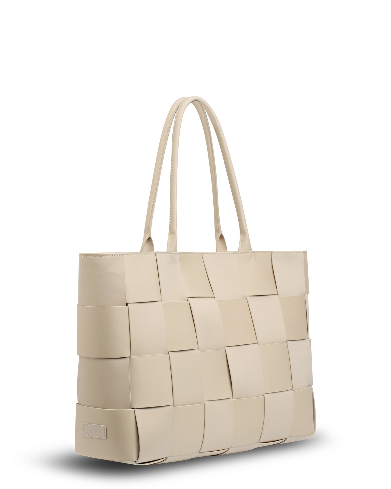 The Holiday Bag (BUFF BEIGE) Woven Neoprene Large Tote Bag